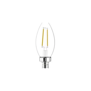 GE LAMPS LED4DFBC-C-2PK LED,3.5 W,B10,Candelabra Screw (E12),PK2 806TU7 - Picture 1 of 1