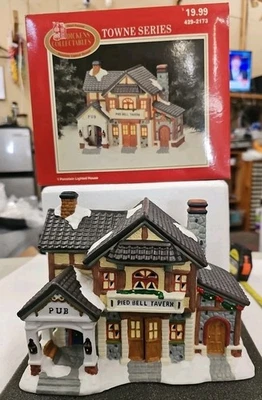 Dickens Collectables Towne Series, Christmas Village, Pied Bell Tavern W/Light - Image 1 of 4