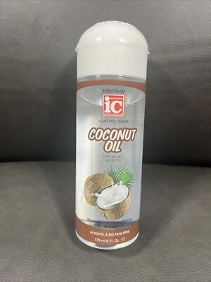 HAIR POLISHER COCONUT OIL FANTASIA IC  6 FL OZ MOISTURIZES ORIGINAL MADE IN USA - Image 1 of 4