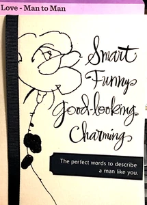 LOVE Card To the Man I Love , MAN TO MAN LGBTQ Hallmark 46F - Picture 1 of 3
