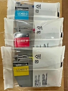 Cartucho de tinta GENUINO Brother LC402 3PK para MFC-J5340DW MFC-J6540DW MFC-J6740DW - Imagen 1 de 1