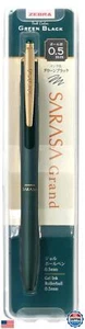 ZEBRA SARASA Grand Gel Ballpoint Pen 0.5mm Vintage Color Retractable Green Bl - Picture 1 of 5