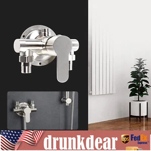 Exposed Shower Mixer Valve Faucet Bathroom Stainless Steel 1/2" Wall Mounted NEW - Picture 1 of 16