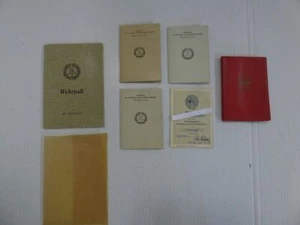 alter Wehrpaß DDR NVA 1964 Kampfgrupenausweiß Auszeichnung SED Statut - Bild 1 von 7