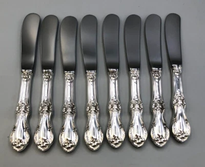 Juego de 8 esparcidores de mantequilla Wild Rose de International de plata esterlina 5 7/8" Foto 1 de 2