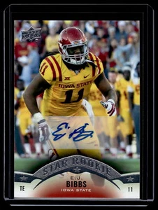 E.J. Bibbs 2015 Upper Deck Star Rookie Autograph Auto Card #166 - Picture 1 of 2