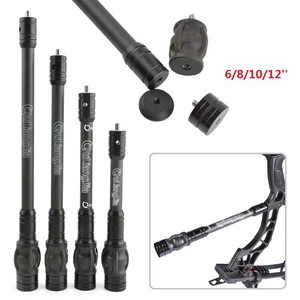 6" 8" 10'' 12'' Balance Bar Carbon Stabilizer Compound Bow Archery Dampener Rod - Picture 1 of 17
