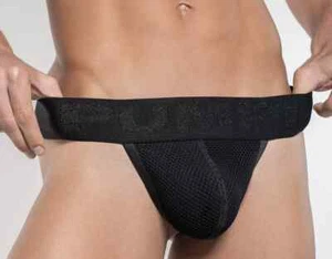 PUMP! Low-Rise Thongs SWITCH Webbed-Mesh up Black Thong 17003 - Picture 1 of 6
