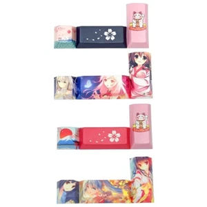DIY Japanese Anime PBT Keycaps Enter Keys for Key Caps For Mechanical Keyboa - Picture 1 of 9
