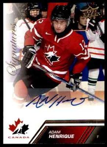 2013-14 UPPER DECK TEAM CANADA SIGNATURES ADAM HENRIQUE AUTO TEAM CANADA #2