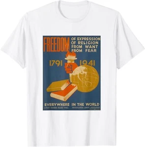 Four Freedoms: Of Expression, Religion, From Want & Fear T-Shirt Hoodie - Bild 1 von 7