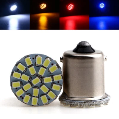 10Pcs 1156 BA15S BAU15S 1157 BAY15D 3156 3157 7440 7443 1206 22SMD Turn Signal - Image 1 of 4