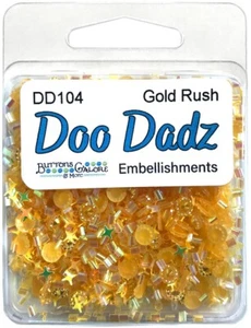 Buttons Galore Doodadz Embellishments-Gold Rush - Picture 1 of 1