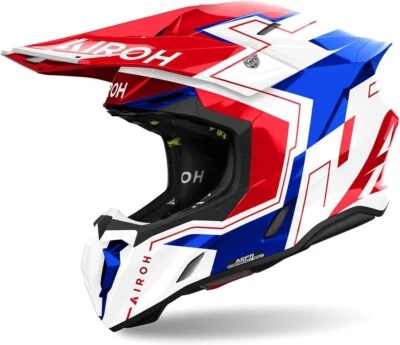 CASCO INTEGRALE AIROH TWIST 3  DIZZY BLUE/RED GLOSS TAGLIA XS - Immagine 1 di 3