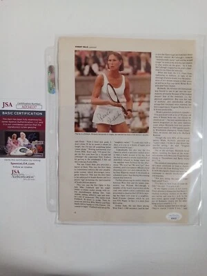 Renee Richards Signed Magazine Page JSA - ** # - Image 1 of 4