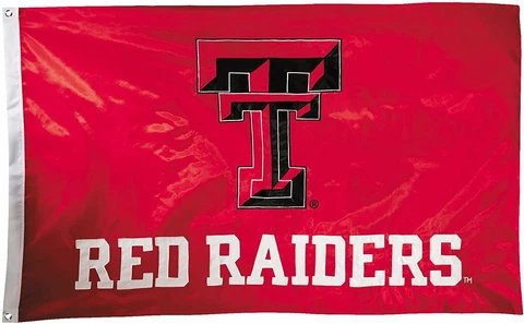 Texas Tech Red Raiders 2-sided Nylon Applique 3 Ft x 5 Ft Flag with Grommets Cover