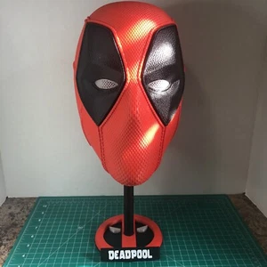 Deadpool Mask With Stand- 3d Printed - Picture 1 of 6