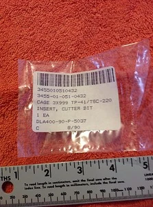 Hartmetalleinsatz 10 Stück (10) TP-41/TSC-220 NSN 3455-01-051-0432 - Bild 1 von 2