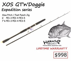 2020 HAMACHI 6 XOS GT'n'Doggie Exp PE 1 - 3 / 10 - 30lb Japanese jig fishing rod - Picture 1 of 11