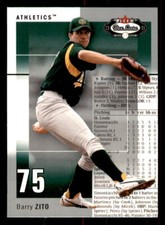 2003 Fleer Box Score  #4 Barry Zito Oakland Athletics