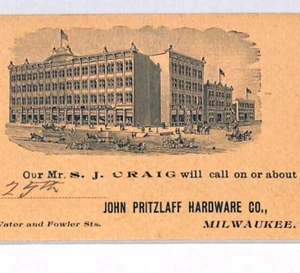 USA ADVERT POSTAL STATIONERY Card 1890 Milwaukee APPLETON CDS ARCHITECTURE PH159 - Picture 1 of 12