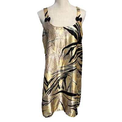 SANTE CLASSICS Camisón Satinado Lazos Estampado Animal Mujer Talla Grande Prendas para Dormir  Foto 1 de 4