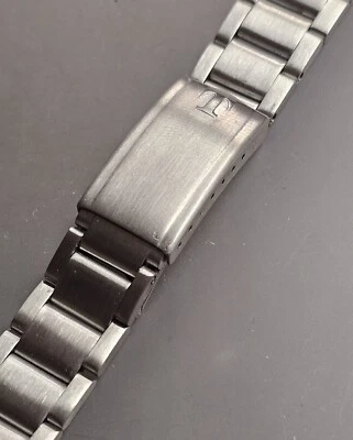Tissot 81353 Correa 18 MM Bracelet En Acier Inoxydable Vintage - Photo 1/4