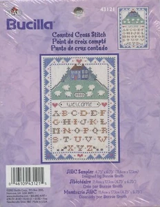 Bucilla Counted Cross Stitch ABC Sampler Kit 2002 Bonnie Smith - Picture 1 of 2