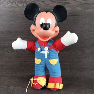 Vintage Mattel Disney Mickey Mouse Learn To Dress Me Plüschpuppe 15" 1989 - Bild 1 von 6