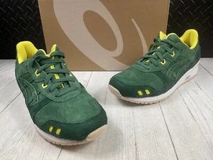 Size 12-New ASICS Gel-Lyte III OG ‘Shamrock’ Green Suede 1201A809-300 - Picture 1 of 12