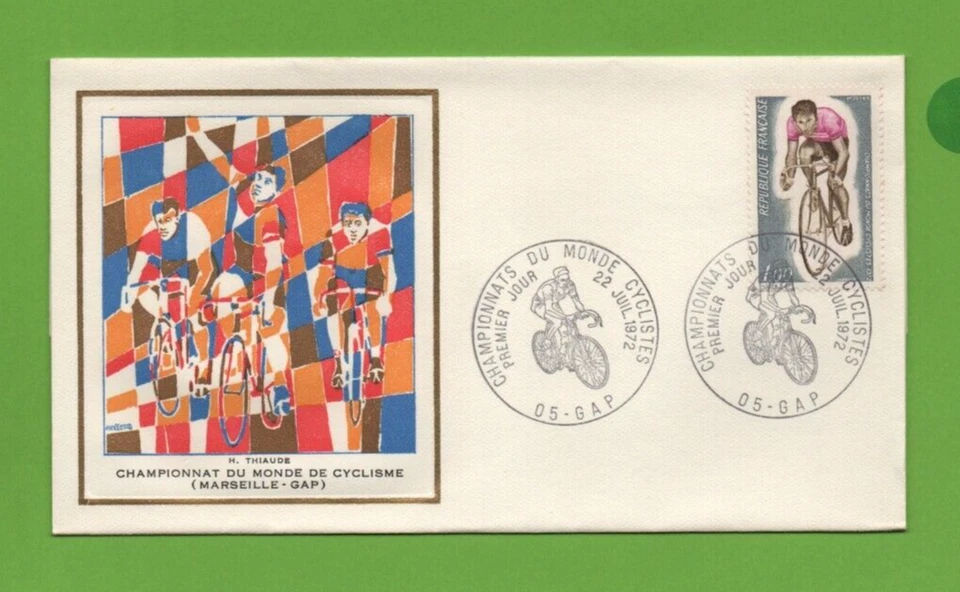 FDC 1972 - Championship Monde Cycling, Marseille-Gap ( Ref. 9033) - Image 1 of 2