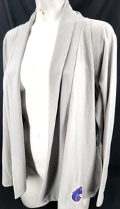 NEW Boise State BSU Broncos Colosseum Gray Lightweight Cardigan Jacket Women's M - Picture 1 of 9