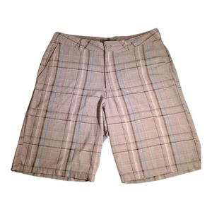 O'NEILL Men's Traverse Size 34 Chino Walkshort Casual Walking Shorts Grey Plaid - Picture 1 of 12