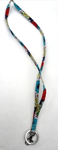 Vera Bradley Breakaway Lanyard Keychain ID Holder – Happy Blooms Floral Pattern - Picture 1 of 7