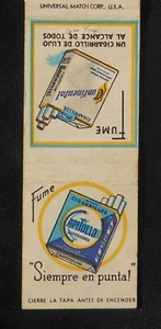 1940s CIGARETTEs Fume Capitolio Cigarrillos Continental Cigarrillos Venezuela MB - Picture 1 of 2