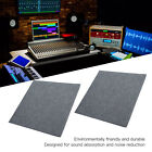 (Dark Grey)12Pcs Acoustic Panels Polyester Fiber Cutable Sound Absorption PLM