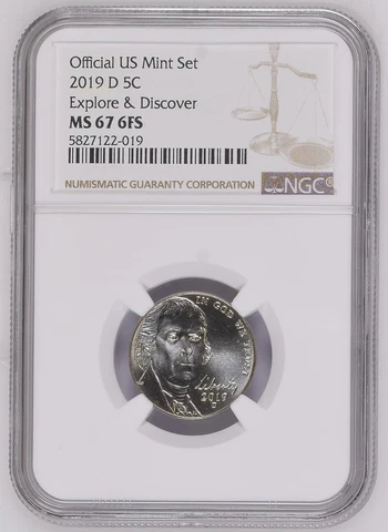 2019 D 5c Explore & Discover NGC MS 67 6FS SUPER LOW POP Gorgeous Cover
