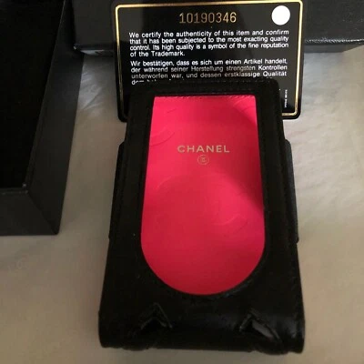 Chanel 05P DE COLECCIÓN ETIQUETAS NUEVAS Negro Rosa Cuero Ligne Cambon CC LOGO Estuche CAJA Foto 1 de 4