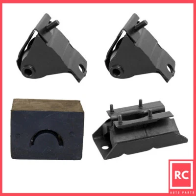 Motor & Trans Mount 4 peças conjunto para 87-99 Jeep Cherokee/Comanche/Wagoneer 4.0L - Imagem 1 de 4