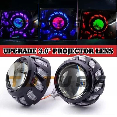Lente Proyector 90W 3.0' Bi LED Espiral RGB Sábanas Ojo de Ángel Retrofit Universal Foto 1 de 4