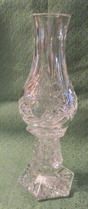 WATERFORD CRYSTAL TRINITY KNOT HURRICANE CANDLE HOLDER ROMANCE OF IRELAND - Picture 1 of 8