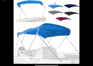 👍👍HIGH QAULITY 4 Arcos Bimini Top Cubierta de Repuesto, Mangas con Cremallera Toldo Barco - Imagen 1 de 1