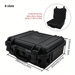 8/15 Slots Waterproof Watch Box,Collection Watch Antique Portable Moisture-Proof - Picture 1 of 14