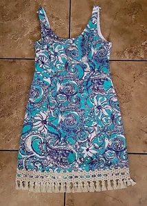 Lilly Pulitzer Eaton Shift Dress in Montauk Seafoam Green Sleeveless Size 6 - Picture 1 of 6
