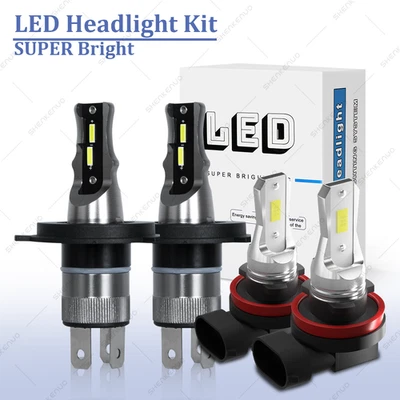 for Toyota Hiace 2006-2015 4x 6000K LED Headlight Hi/Lo Beam+Fog Light Bulbs Kit - Image 1 of 4