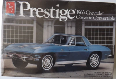 AMT 1/25 Prestige 1963 Chevrolet Corvette Convertible #6871 OOP/HTF/RARE - Image 1 of 4