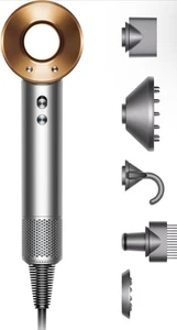 Nuevo secador de pelo supersónico Dyson, níquel/cobre 1600 vatios 3 velocidades - Imagen 1 de 7