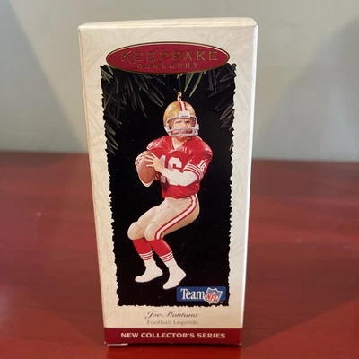 Figura adorno árbol de Navidad Joe Montana NFL San Francisco 49ers fútbol americano Foto 1 de 4