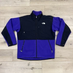The North Face Denali Jacket Men's L Purple Fleece Full Zip Pockets Made in USA - Picture 1 of 15