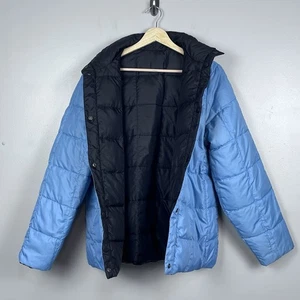 LL Bean Women's Reversible Quilted Goose Down Puffer Jacket Size M; Outerwear - Picture 1 of 12